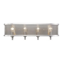 Golden 3167-BA4 PW - Colson 4 Light Bath Vanity (with shade)